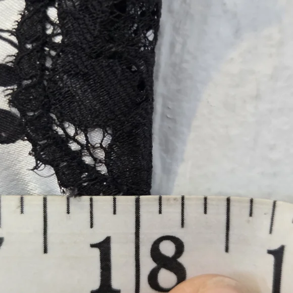 Victoria's Secret Black and White Lace Slip Dress Vintage - Picture 12 of 13